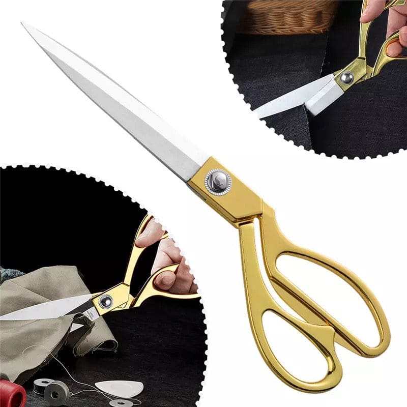 Tailor's Scissors For Fabric, Stainless Steel Professional Sewing Scissors, Needle Work Cutting Scissors, Dressmaker Shears Stainless Steel Scissors, Vintage High Quality Leather Fabric Cutter Tailor's Scissors For Fabric, Stainless Steel Professional Sewing Scissors, Needle Work Cutting Scissors, Dressmaker Shears Stainless Steel Scissors, Vintage High Quality Leather Fabric Cutter